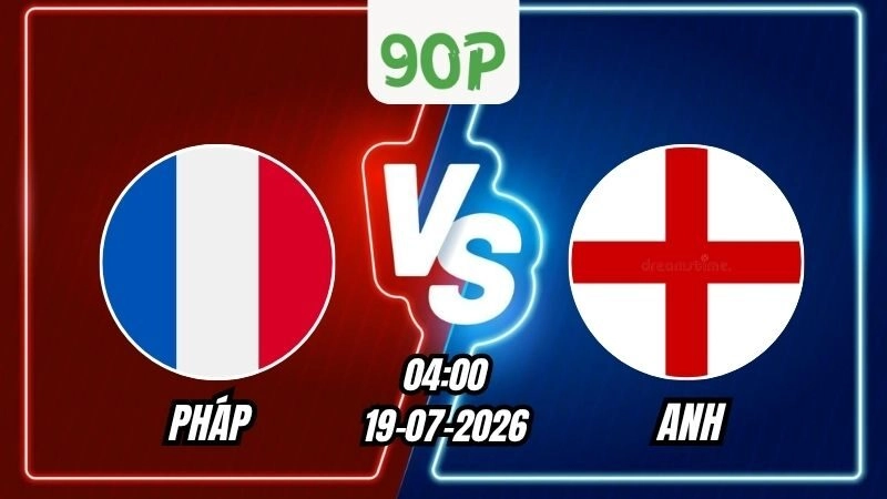 Soi Kèo Pháp vs Anh 04h00 – 19/07/2026